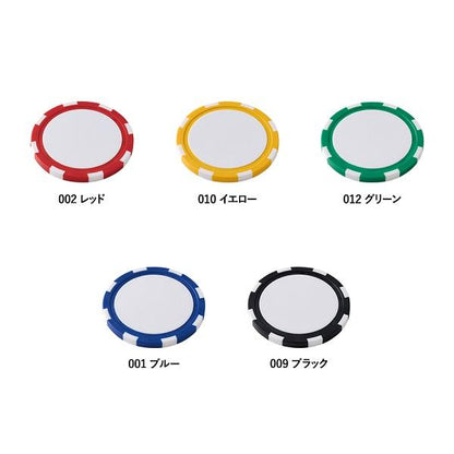 カジノチップ風 ゴルフマーカー ゴルフ イベントグッズ ゴルフ コンペ 参加賞 記念品 ゴルフマーカー