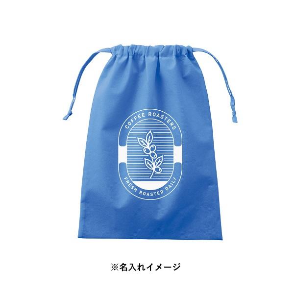 巾着 不織布 大きめサイズ トラベルグッズ 記念品 不織布巾着 Lサイズ