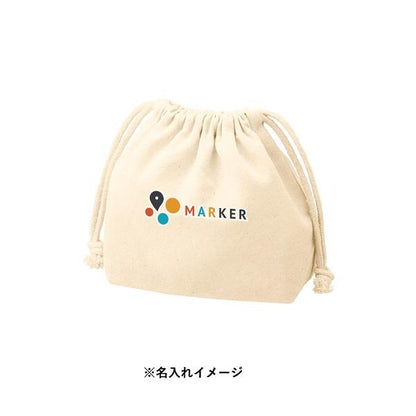 巾着 ポーチ コットン 小物収納 厚手コットンポーチ巾着 Sサイズ ナチュラル