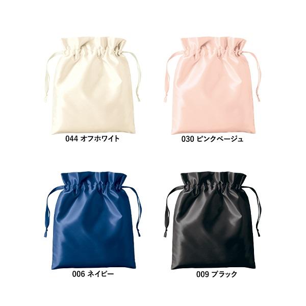 光沢サテン巾着 ギフト用巾着 ラッピング巾着 小物収納 大人可愛い ノベルティ サテンフリル巾着 Mサイズ