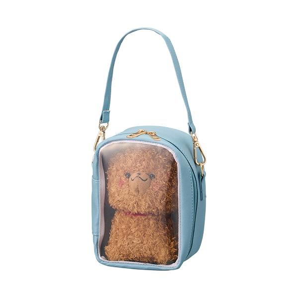 ぬいぐるみポーチ 推し活グッズ 小物入れ ダブルファスナー ストラップ付き 便利グッズ ノベルティ ぬいぐるみポーチ