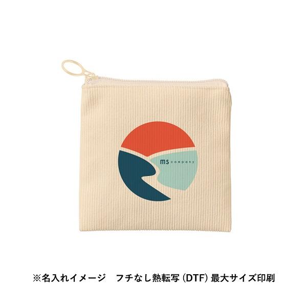 コーデュロイ 小物入れ 秋冬ポーチ コスメ ポーチ ミニ コーデュロイフラットポーチ SSサイズ