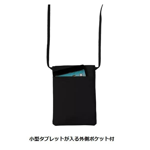 サコッシュ コットン 10オンス ポケット付き サブバッグ スマホショルダー ノベルティ キャンバスフロントポケットサコッシュ