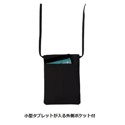 サコッシュ コットン 10オンス ポケット付き サブバッグ スマホショルダー ノベルティ キャンバスフロントポケットサコッシュ