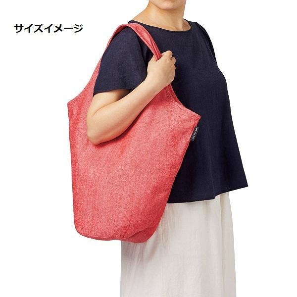 エコバッグ 再生コットン レジ袋代わり 買い物バッグ マイバッグ エコ素材 ノベルティ 記念品 クルリト マルシェバッグ（再生ファブリック）