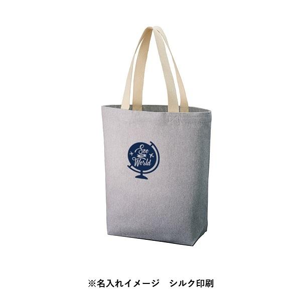 エコバッグ A4サイズ 10オンス エコ素材 リサイクルコットン トートバッグ ノベルティ シャンブリックキャンバストート Mサイズ