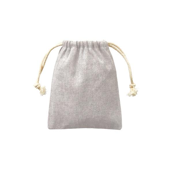 巾着 エコ素材 リサイクルコットン 小物入れ 記念品 シャンブリック巾着 SSサイズ
