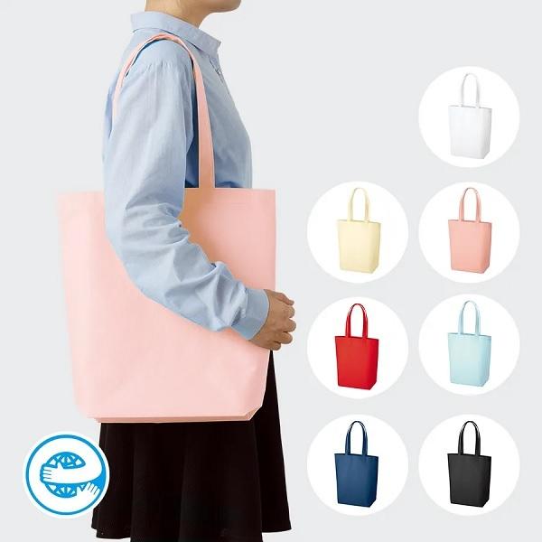 エコバッグ 再生不織布 エコマーク付き 肩掛け マイバッグ 買い物バッグ SDGｓ 再生不織布バッグ（M）