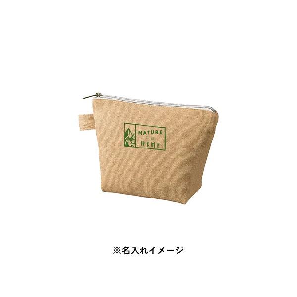 舟形ポーチ エコ素材 リサイクルコットン 小物入れ ノベルティ 記念品 シャンブリックキャンバスデイリーポーチ Sサイズ