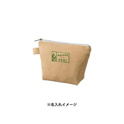 舟形ポーチ エコ素材 リサイクルコットン 小物入れ ノベルティ 記念品 シャンブリックキャンバスデイリーポーチ Sサイズ