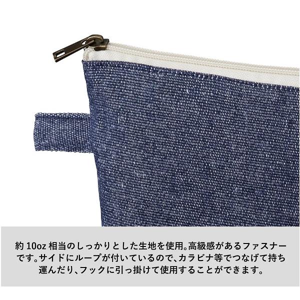 舟形ポーチ エコ素材 リサイクルコットン 小物入れ ノベルティ 記念品 シャンブリックキャンバスデイリーポーチ Sサイズ