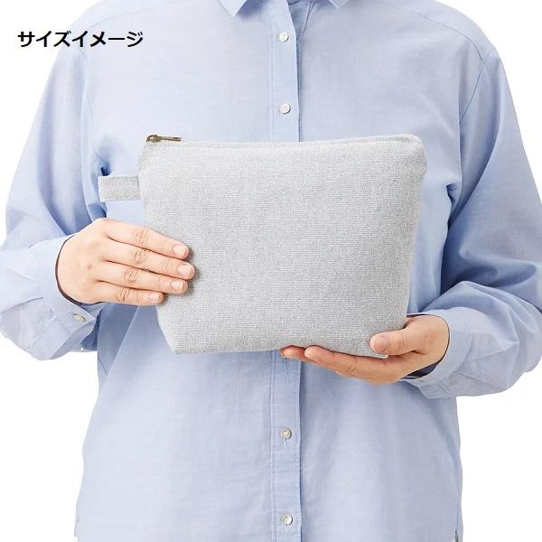 舟形ポーチ エコ素材 リサイクルコットン 小物入れ シャンブリックキャンバスデイリーポーチ Mサイズ