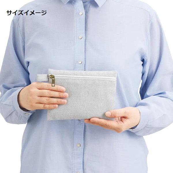 ポーチ エコ素材 リサイクルコットン 小物入れ ノベルティ 記念品 シャンブリックキャンバスフラットポーチ Sサイズ