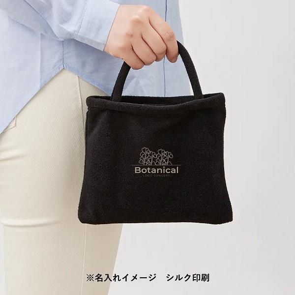 ブランケット ひざ掛け バッグ付 エコ素材 毛玉防止加工 あったかグッズ 再生PET エコブランケットミニ バッグ付