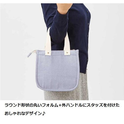 保冷温バッグ ランチバッグ ミニバッグ エコ素材 ファスナー ノベルティ シャンブリック スクエア保冷トートSサイズ