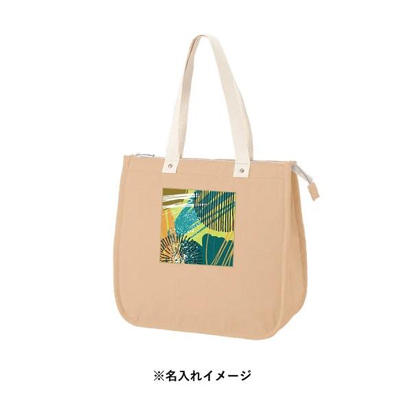 大容量保冷バッグ 買い物バッグ レジャーバッグ エコ素材 ファスナー ノベルティ シャンブリックスクエア保冷トートMサイズ