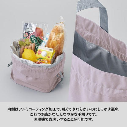 巾着バッグ クーラーバッグ 保冷バッグ コンパクト ノベルティ 記念品 小ロット クルリト コンパクトクーラー巾着バッグ