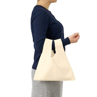 エコバッグ レジ袋代わり コットン ミニバッグ 買い物バッグ 格安 景品 販促品 ノベルティ 厚手コットンフラットミニマルシェバッグ ナチュラル