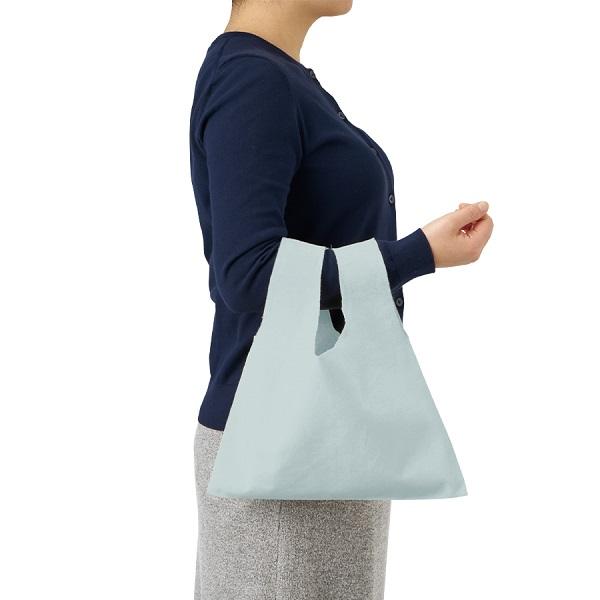 エコバッグ レジ袋代わり コットン ミニバッグ 買い物バッグ 格安 景品 販促品 ノベルティ 厚手コットンフラットミニマルシェバッグ