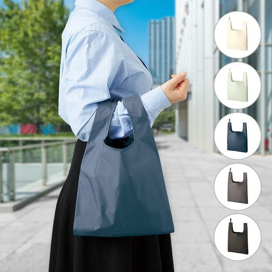 エコバッグ レジ袋代わり コンビニバッグ ポリエステル 買い物バッグ 格安 景品 販促品 ノベルティ ファインライトポリマルシェバッグ Mサイズ