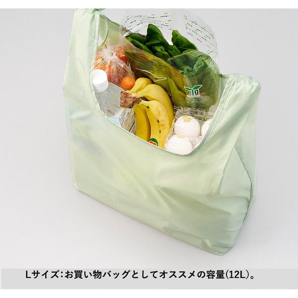 エコバッグ レジ袋代わり ポリエステル 買い物バッグ 格安 景品 販促品 ノベルティ ファインライトポリマルシェバッグ Lサイズ
