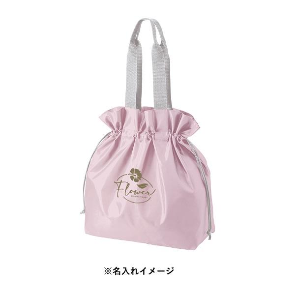 巾着バッグ エコバッグ 買い物バッグ 大容量 ポリエステル ノベルティ ポリ巾着トート Lサイズ