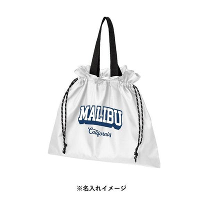 巾着バッグ リップストップ おしゃれ ギャザー巾着バッグ 男女兼用 A4対応 ノベルティ リップストップ巾着バッグ