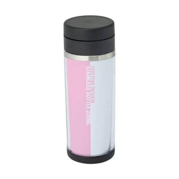 オリジナルステンレスボトル 220ml 保冷温ボトル 水筒 推し活 記念品 ノベルティ 小ロット カスタムデザインステンレスボトル 220ml
