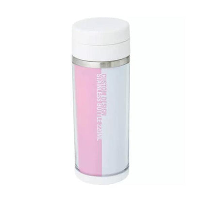 オリジナルステンレスボトル 220ml 保冷温ボトル 水筒 推し活 記念品 ノベルティ 小ロット カスタムデザインステンレスボトル 220ml