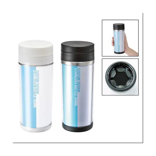 オリジナルステンレスボトル 350ml 保冷温ボトル 水筒 推し活 記念品 ノベルティ 小ロット カスタムデザインステンレスボトル 350ml