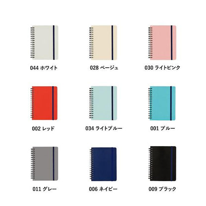 メモ帳 ミニノート ゴムバンド付 5mm方眼 手のひらサイズ 便利文具 おしゃれ雑貨 記念品 ノベルティ デイリーユースミニノート