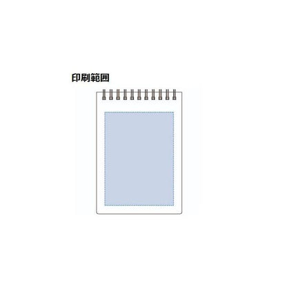 メモ帳 A6 リングメモ 再生紙使用 エコ文具 記念品 ノベルティ リサイクルA6リングメモ