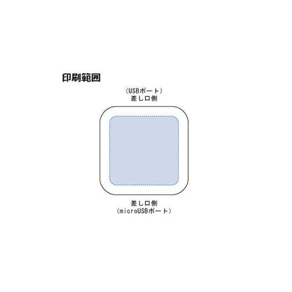 スマホ充電 5W スクエアタイプ QI規格対応 ワイヤレス充電器 ノベルティ 小ロット ワイヤレス充電器 スクエア5W