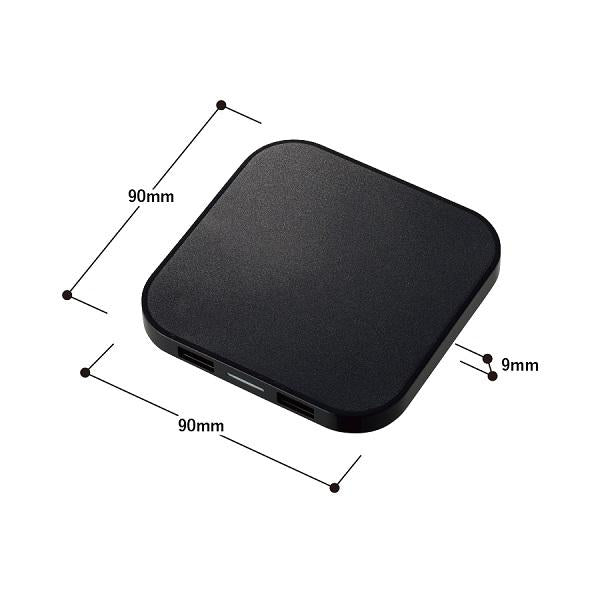 スマホ充電 5W スクエアタイプ QI規格対応 ワイヤレス充電器 ノベルティ 小ロット ワイヤレス充電器 スクエア5W