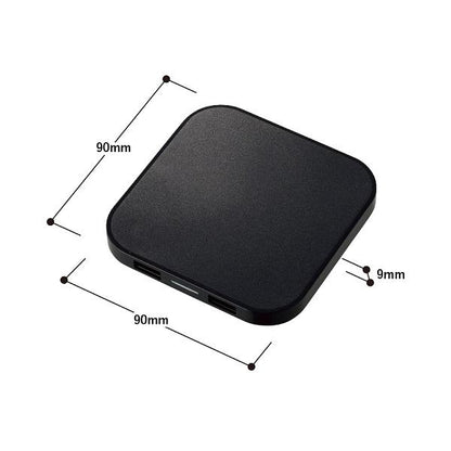 スマホ充電 5W スクエアタイプ QI規格対応 ワイヤレス充電器 ノベルティ 小ロット ワイヤレス充電器 スクエア5W
