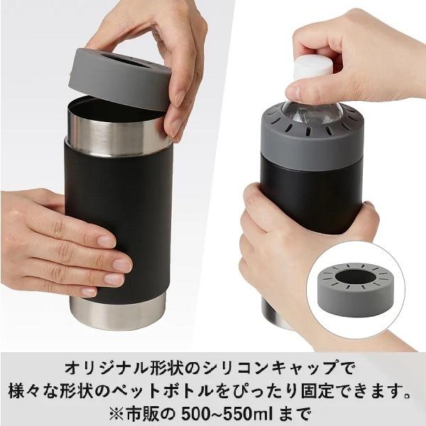 ステンレスタンブラー ペットボトルホルダー 保冷温 記念品 ノベルティ 小ロット ボトルホールドサーモタンブラー