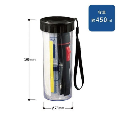 防災セット 懐中電灯 マスク ホイッスル他 備品 ノベルティ 防災緊急7点セット ボトルタイプ