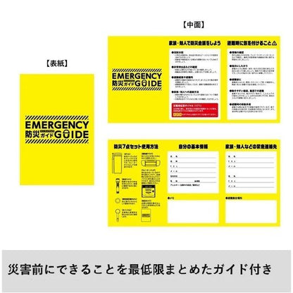 防災セット LEDライト アルミブランケット マスク 他 備品 ノベルティ 防災緊急8点セット サコッシュタイプ
