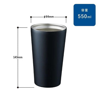 ステンレスタンブラー コンビニカップホルダー 550ml 保冷温 記念品 ノベルティ 小ロット ステンレスサーモタンブラー550ml