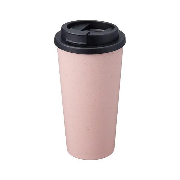 マイタンブラー 480ml 結露しにくい テイクアウトタンブラー エコ素材 記念品 ノベルティ 小ロット ダブルウォールタンブラー480ml