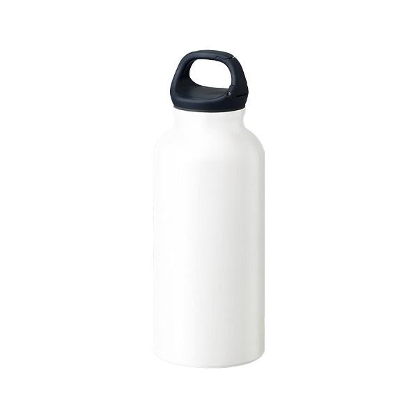 アルミボトル 水筒 500ml カラビナキャップ アウトドアグッズ ノベルティ 小ロット アルミハンギングボトル（L）500ml