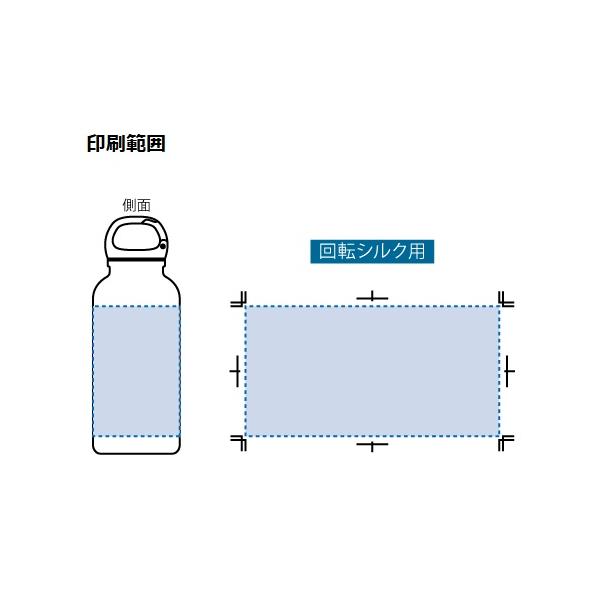 アルミボトル 水筒 500ml カラビナキャップ アウトドアグッズ ノベルティ 小ロット アルミハンギングボトル（L）500ml