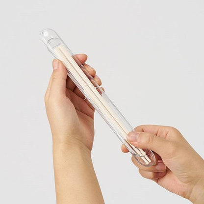 箸 ケース付 掴みやすい エコ素材 プラ削減 カトラリー 記念品 エコ箸フルケース バンブーファイバー入タイプ