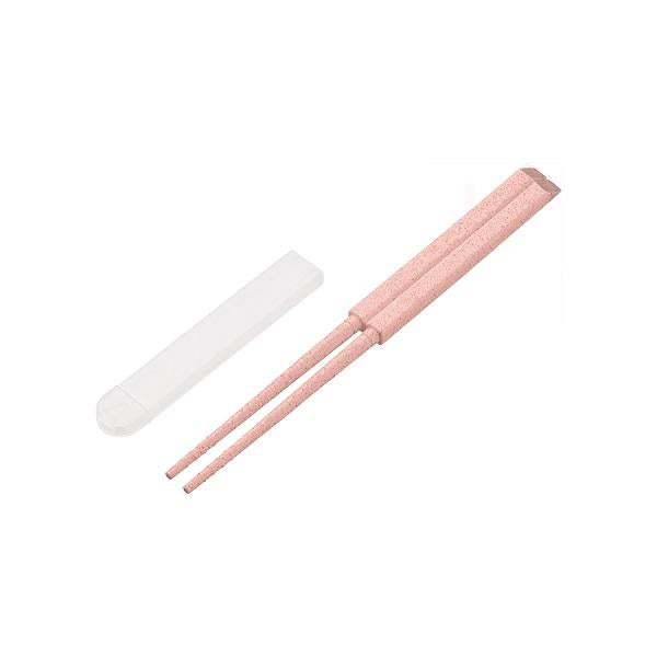 箸 ケース付 掴みやすい エコ素材 プラ削減 カトラリー 記念品 エコ箸ハーフケース バンブーファイバー入タイプ