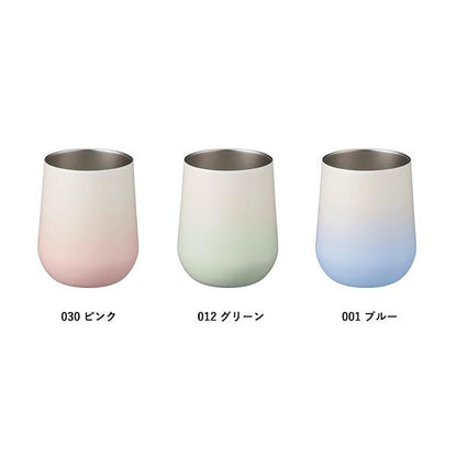 ステンレスタンブラー 缶ホルダー 310ml 保冷温 記念品 ノベルティ 小ロット グラデーションサーモラウンドタンブラー