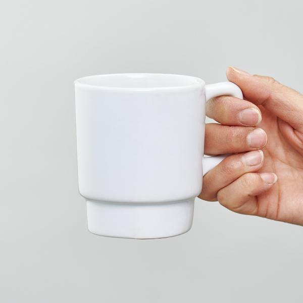 マグカップ 260ml 陶器 食器 フルカラー印刷対応 記念品 ノベルティ 小ロット 陶器マグ スタッキング