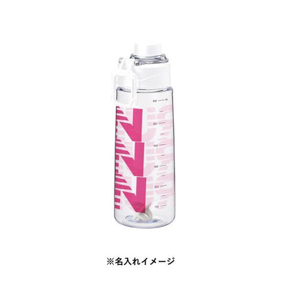 クリアボトル 目盛り付 シェイカー 水筒 680ml ノベルティ 小ロット シリコンシェイカーボール＋目盛り付ハンドルボトル セット