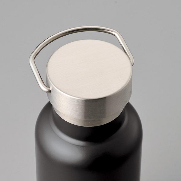 サーモボトル ステンレスボトル 420ml ハンドル付 水筒 ノベルティ 小ロット メタルハンドルサーモボトル420ml
