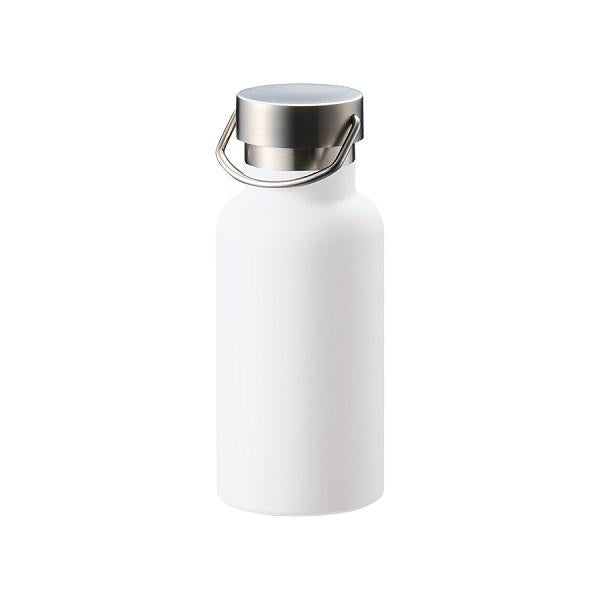 サーモボトル ステンレスボトル 420ml ハンドル付 水筒 ノベルティ 小ロット メタルハンドルサーモボトル420ml