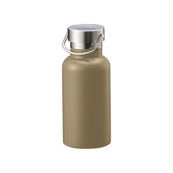サーモボトル ステンレスボトル 420ml ハンドル付 水筒 ノベルティ 小ロット メタルハンドルサーモボトル420ml